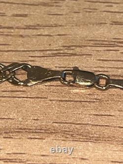 Vintage Fully Hallmarked 9ct Yellow Gold Double Curb Link Bracelet 20 cm/7.874