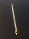 Vintage Fully Hallmarked 9ct Yellow Gold Flat Curb Link Bracelet