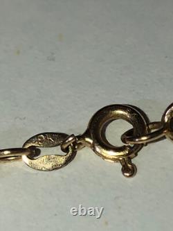 Vintage Fully Hallmarked 9ct Yellow Gold Twisted Rope Bracelet 18 cm / 7.086