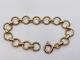 Vintage Handmade 9ct Gold Ladies Circle Link Bracelet. Goldmine Jewellers