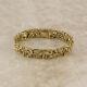 Vintage Heavy Abstract Bracelet 9ct Yellow Gold