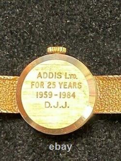 Vintage Ladies 9CT Gold Garrard Automatic Watch Crown Jeweller working Boxed