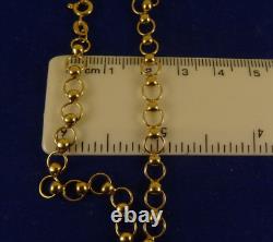Vintage Lightweight 7.5 9ct Gold CIRCLES BRACELET 3.9gr Hm 1990 6mm wide 122c
