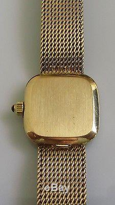 Vintage Omega 9ct yellow gold 1975 ladies manual bracelet watch (Boxed)