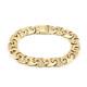 Vintage Solid 9ct Gold 30g Anchor / Mariner Link Bracelet 8 1/2'