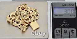 Vintage Solid 9Ct Gold 30g Anchor / Mariner Link Bracelet 8 1/2'
