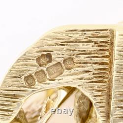 Vintage Solid 9Ct Gold 30g Anchor / Mariner Link Bracelet 8 1/2'