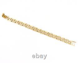 Vintage Solid 9Ct Gold 30g Anchor / Mariner Link Bracelet 8 1/2'
