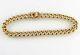 Vintage Solid 9ct Gold Curb Link Bracelet With Snap Clasp, 34.3g