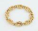 Vintage Solid 9ct Gold Reef Knot / Nautical Link Bracelet