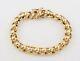 Vintage Solid 9ct Gold Roller Ball / Rollerball Link Bracelet 7 3/4 Inches