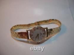 Vintage Solid 9 Ct Gold Omega Ladies Watch- 6.5 Max-superb-heavy-investment