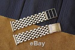 Vintage Solid 9ct Gold Watch Bracelet 19mm Lugs 26g for Omega / Rolex