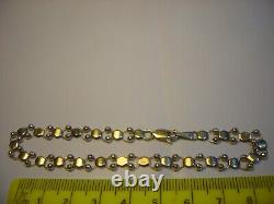 Vintage Solid 9ct Yellow Gold Bracelet-8superb Unusual Design-just Lovley