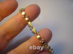 Vintage Solid 9ct Yellow Gold Bracelet-8superb Unusual Design-just Lovley