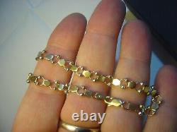 Vintage Solid 9ct Yellow Gold Bracelet-8superb Unusual Design-just Lovley