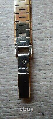 Vintage Solid Heavy 9 Ct Gold Omega Ladies Watch Including Origional Box