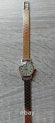 Vintage Solid Heavy 9 Ct Gold Omega Ladies Watch Including Origional Box