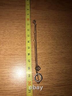 Vintage Tested as 9ct Gold Belcher Link Bracelet with Diamonds & Moonstone