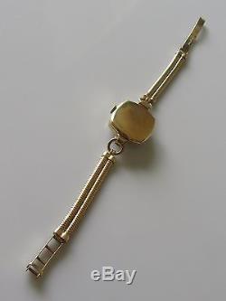 Vintage Tudor Rolex 9ct yellow gold 1951 ladies manual winding watch bracelet