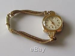 Vintage Tudor Rolex 9ct yellow gold 1951 ladies manual winding watch bracelet