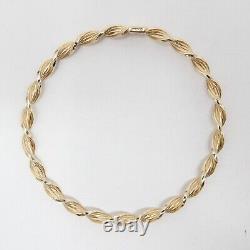 Vintage Unoaerre Italy Hallmarked Solid 9ct 9k Gold Rope Twist Bangle Bracelet