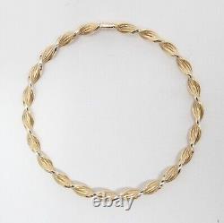 Vintage Unoaerre Italy Hallmarked Solid 9ct 9k Gold Rope Twist Bangle Bracelet