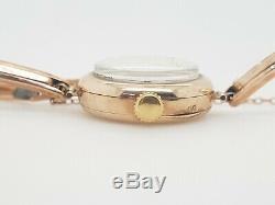 Vintage Windup Watch 1920's 9ct Yellow Rose Gold Ladies Wristwatch Preloved