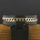 (wi1) 9ct Yellow Gold 7.5 Inch Curb Chain Bracelet 5.4g