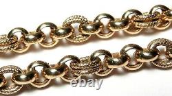 WOW RICH 9ct GOLD UNIQUE Link Vintage Bracelet -DESIGNER ITALY UNOAERRE