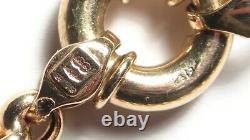 WOW RICH 9ct GOLD UNIQUE Link Vintage Bracelet -DESIGNER ITALY UNOAERRE