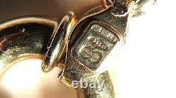 WOW RICH 9ct GOLD UNIQUE Link Vintage Bracelet -DESIGNER ITALY UNOAERRE