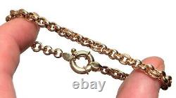 WOW RICH 9ct GOLD UNIQUE Link Vintage Bracelet -DESIGNER ITALY UNOAERRE