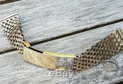 Watch strap/bracelet 9ct gold Birmingham assayed 1951 with an 18mm lug width