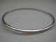 White Gold Bangle In 9ct Classic Slave Style 2mm Super Value