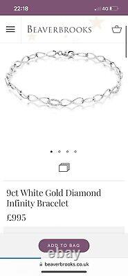 White gold diamond bracelet, great condition
