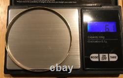 Women's 9ct Solid Yellow Gold Bracelet ladies plain Slave Bangle. 6.1grams