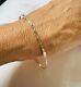 Women's 9ct Yellow Gold Thin Bangle Bracelet -diamond Cut Design- From H. Samuels