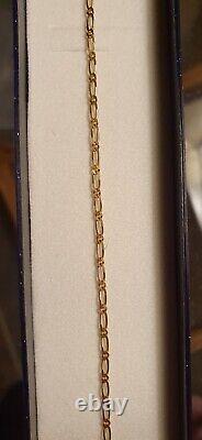 Womens 9ct gold belcher bracelet