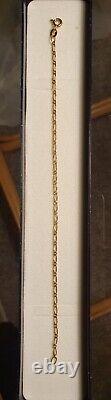 Womens 9ct gold belcher bracelet