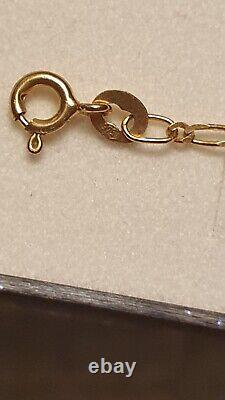 Womens 9ct gold belcher bracelet