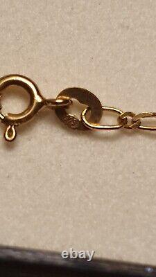 Womens 9ct gold belcher bracelet